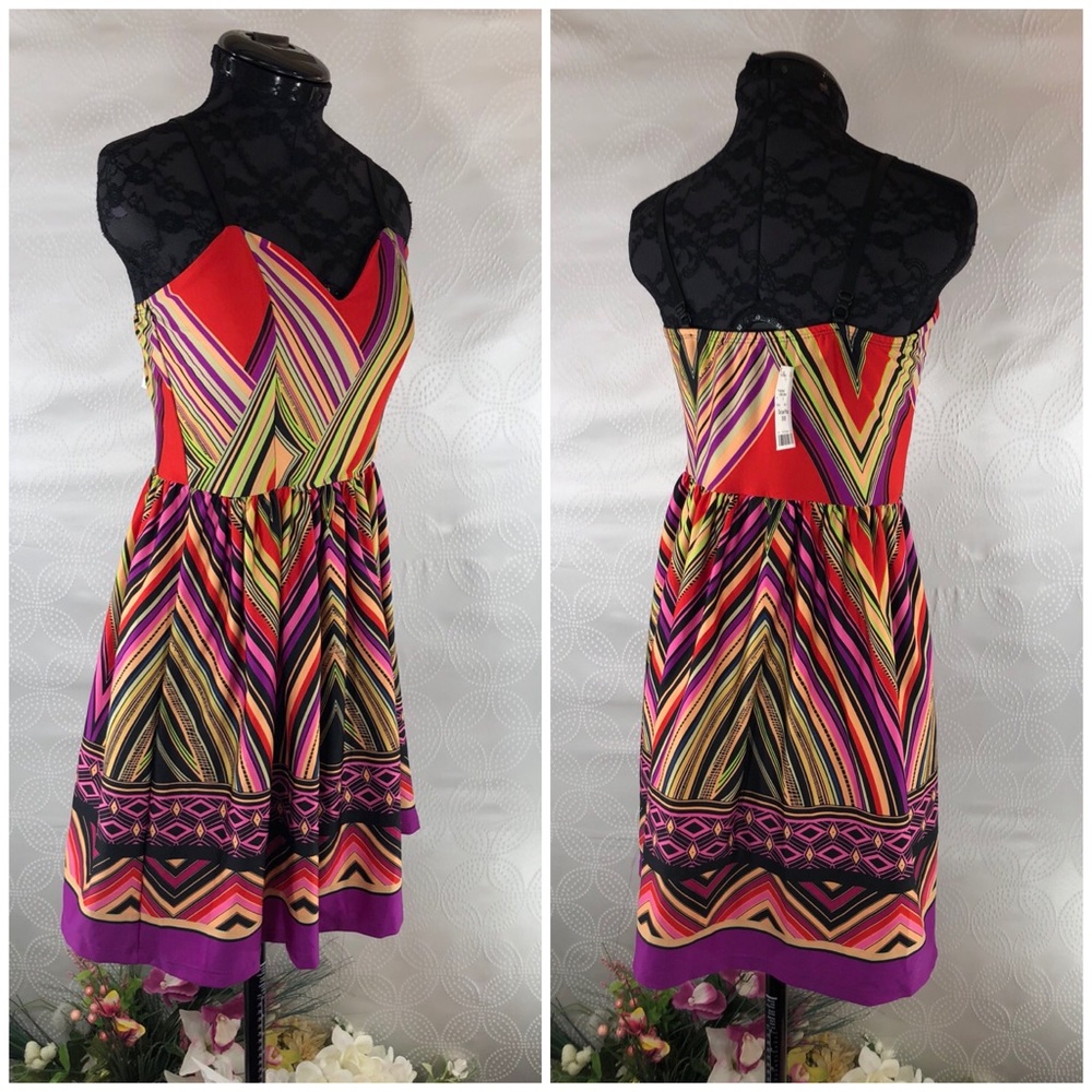 NWT Bailey Blue Multi-Color Dress